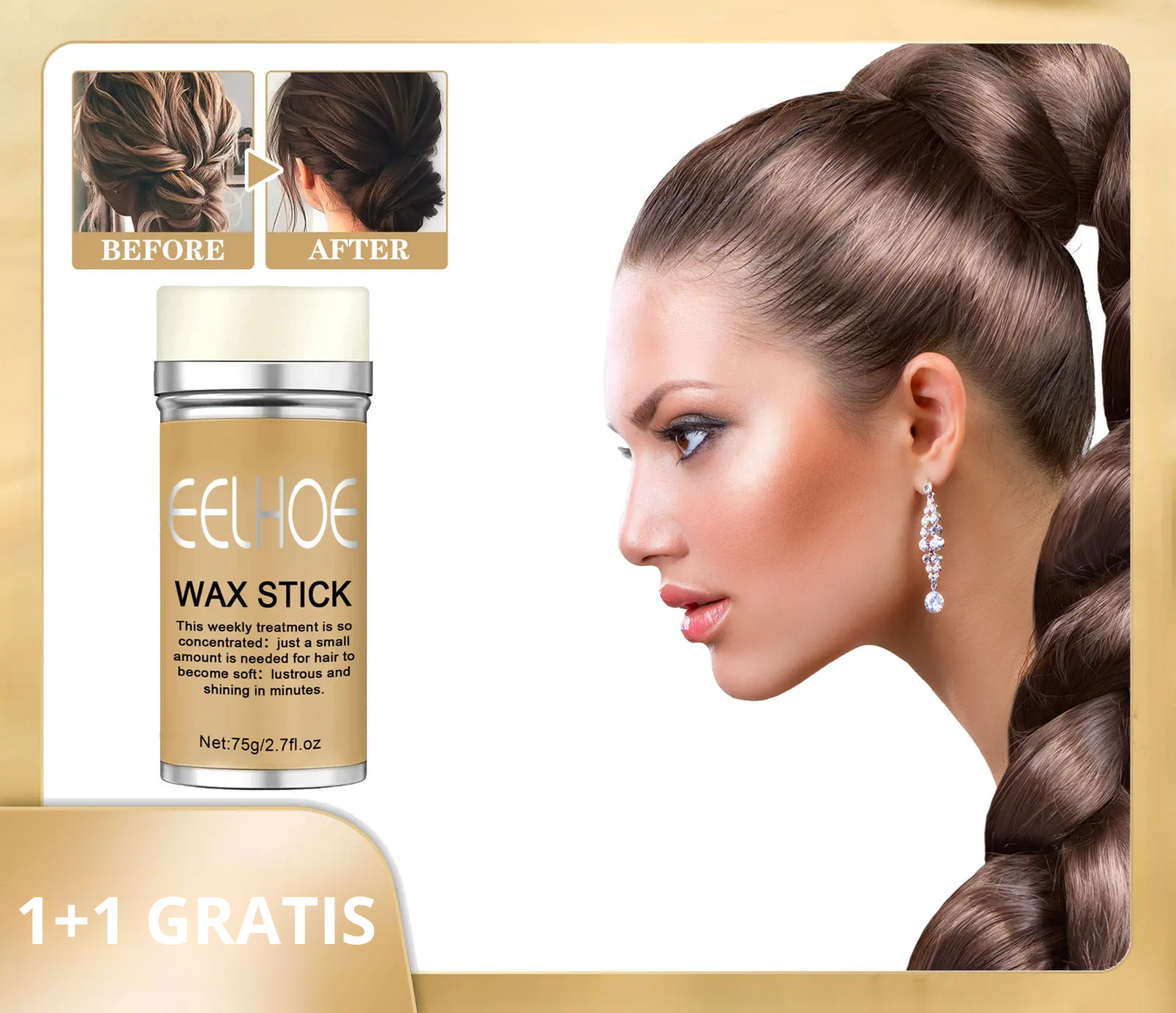 Eelhoe - Wax stick voor haar