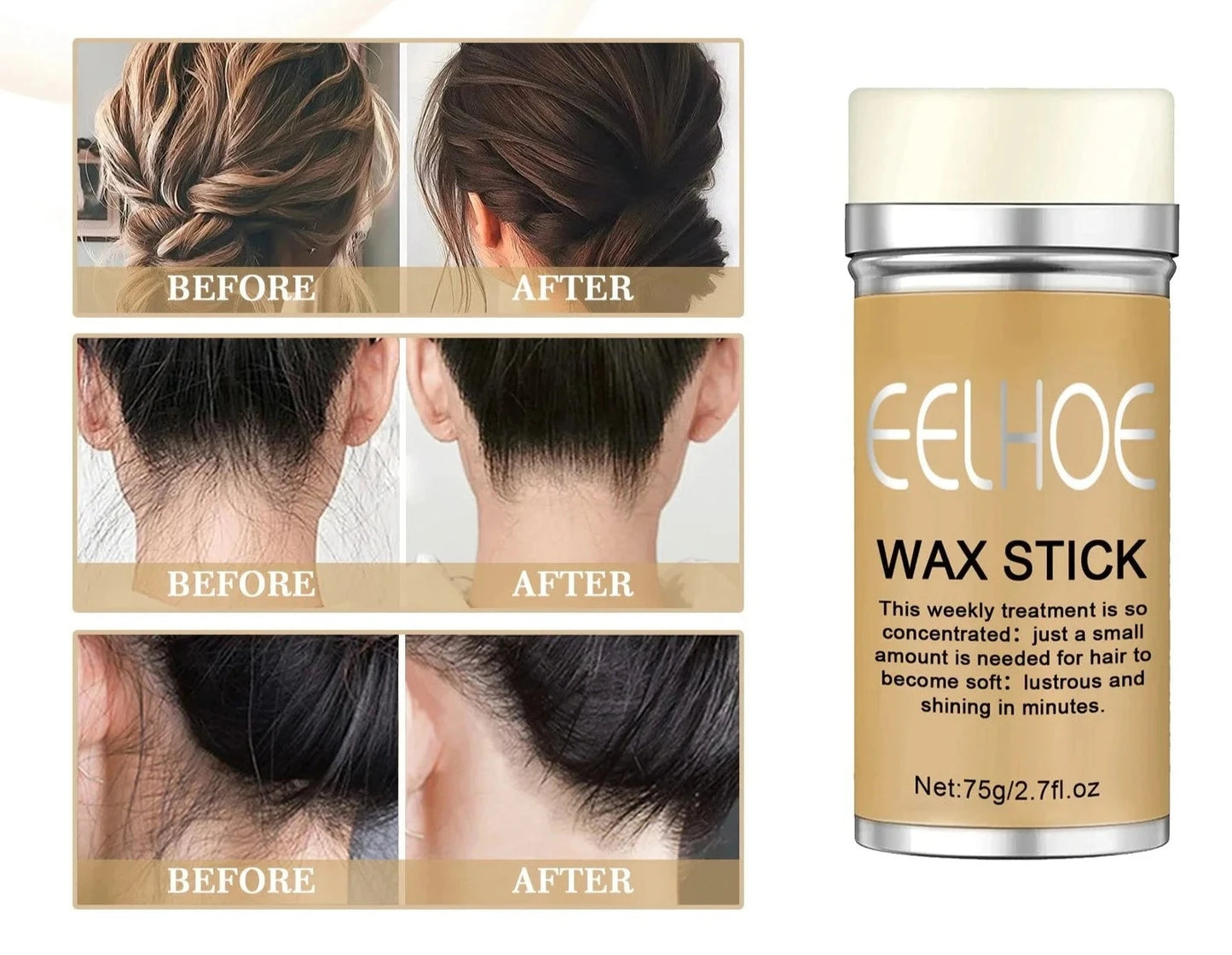 Eelhoe - Wax stick voor haar