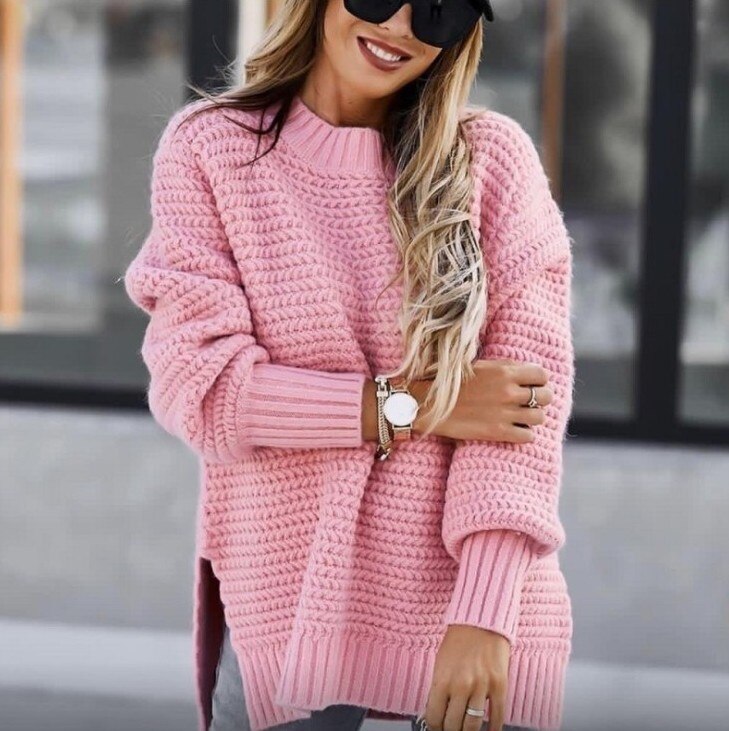 Knitted pullover sweater