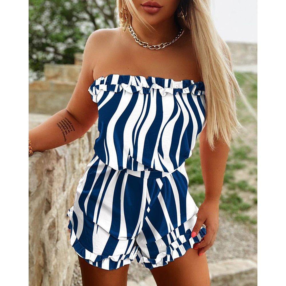 Off-Shoulder Playsuit (deze week 25% korting)