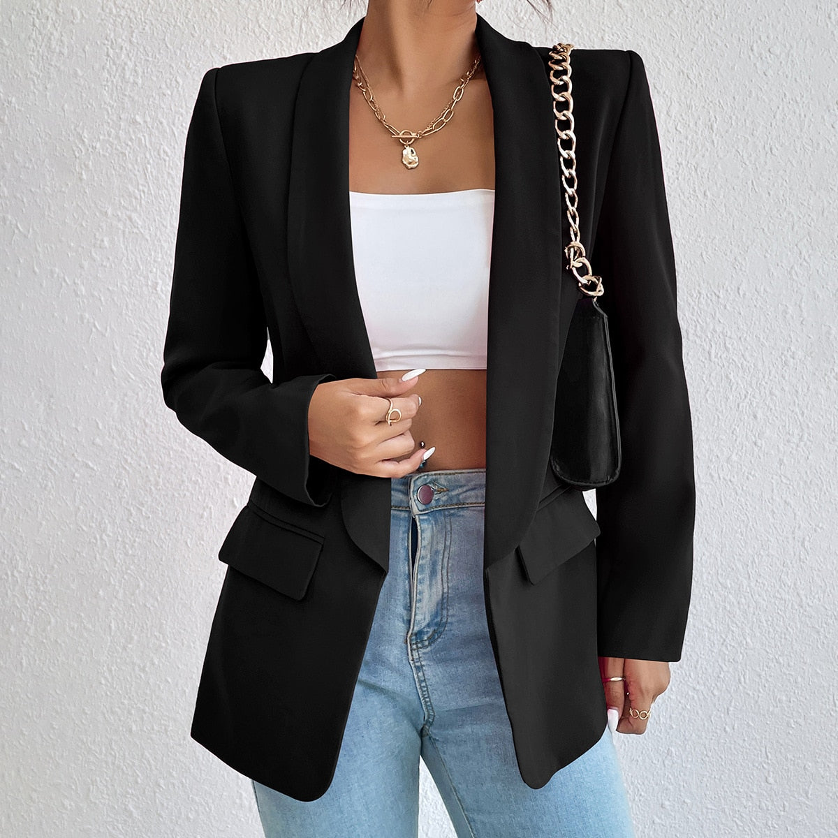 Luxe getailleerde Blazer (deze week 25% korting)