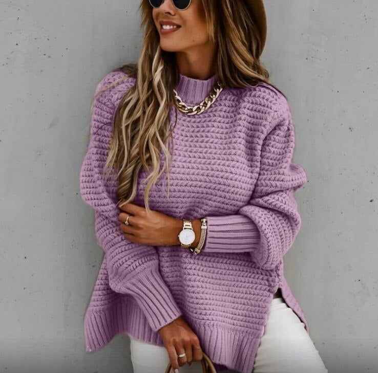 Knitted pullover sweater