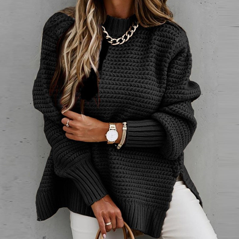 Knitted pullover sweater