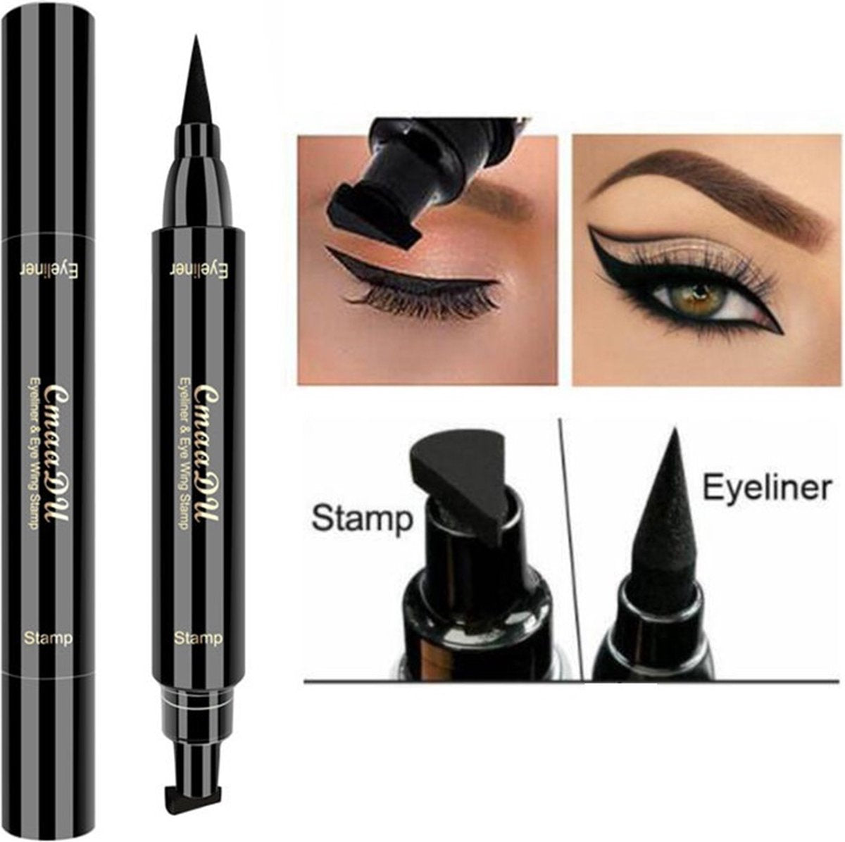 Cat eye stamp | Wing stamp+eyeliner