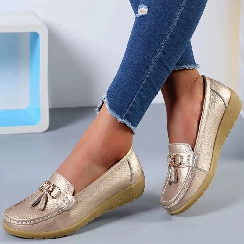 Libi Lou™ -  Leren Loafers