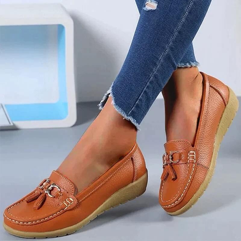 Libi Lou™ -  Leren Loafers