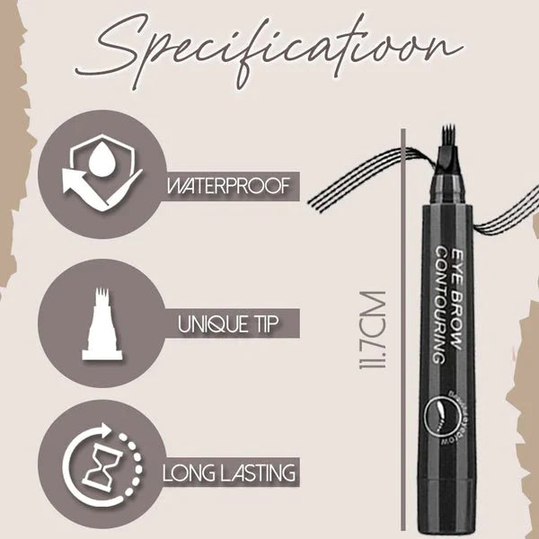 Micro-filling waterproof wenkbrauwpotlood - 1+1 Gratis