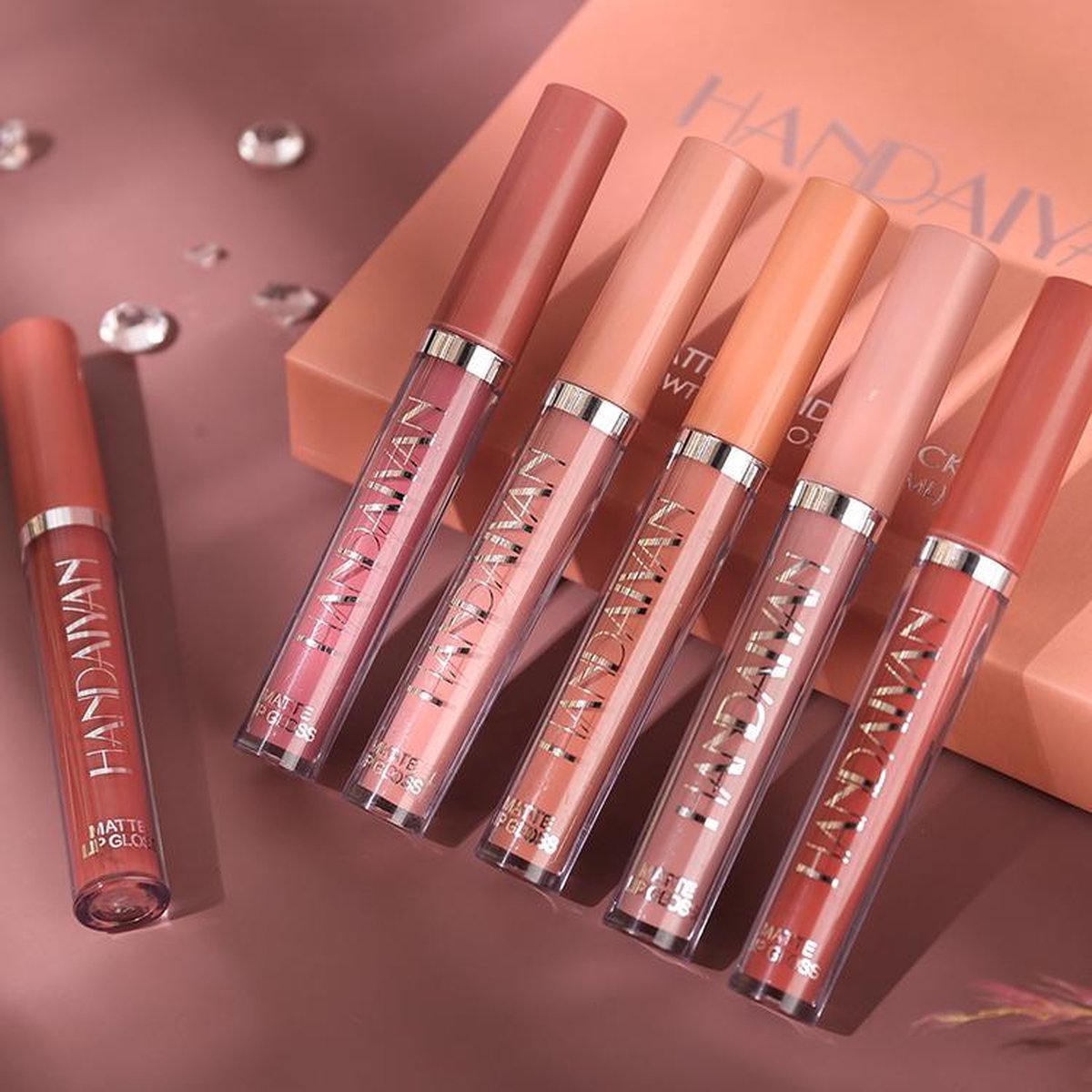 Matte Lipgloss 6-delig